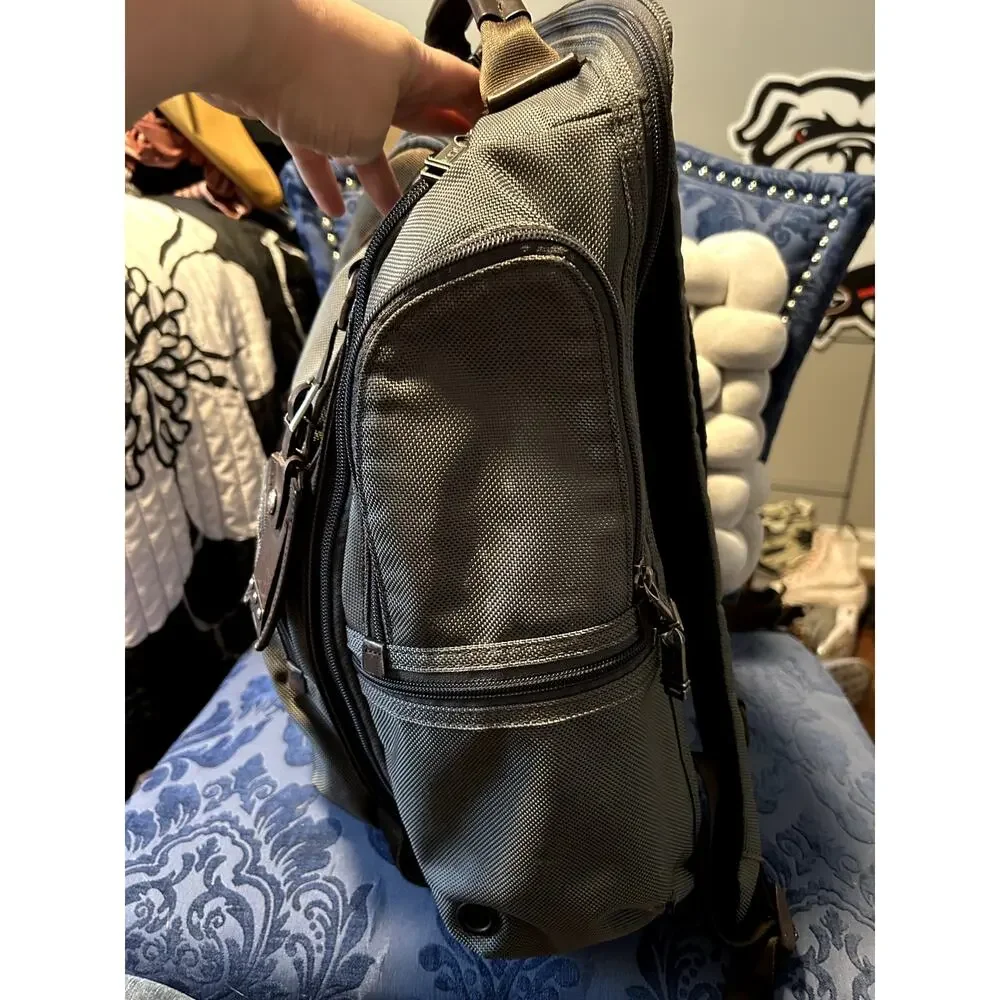 Tumi Alpha Bravo Backpack Grey Brown